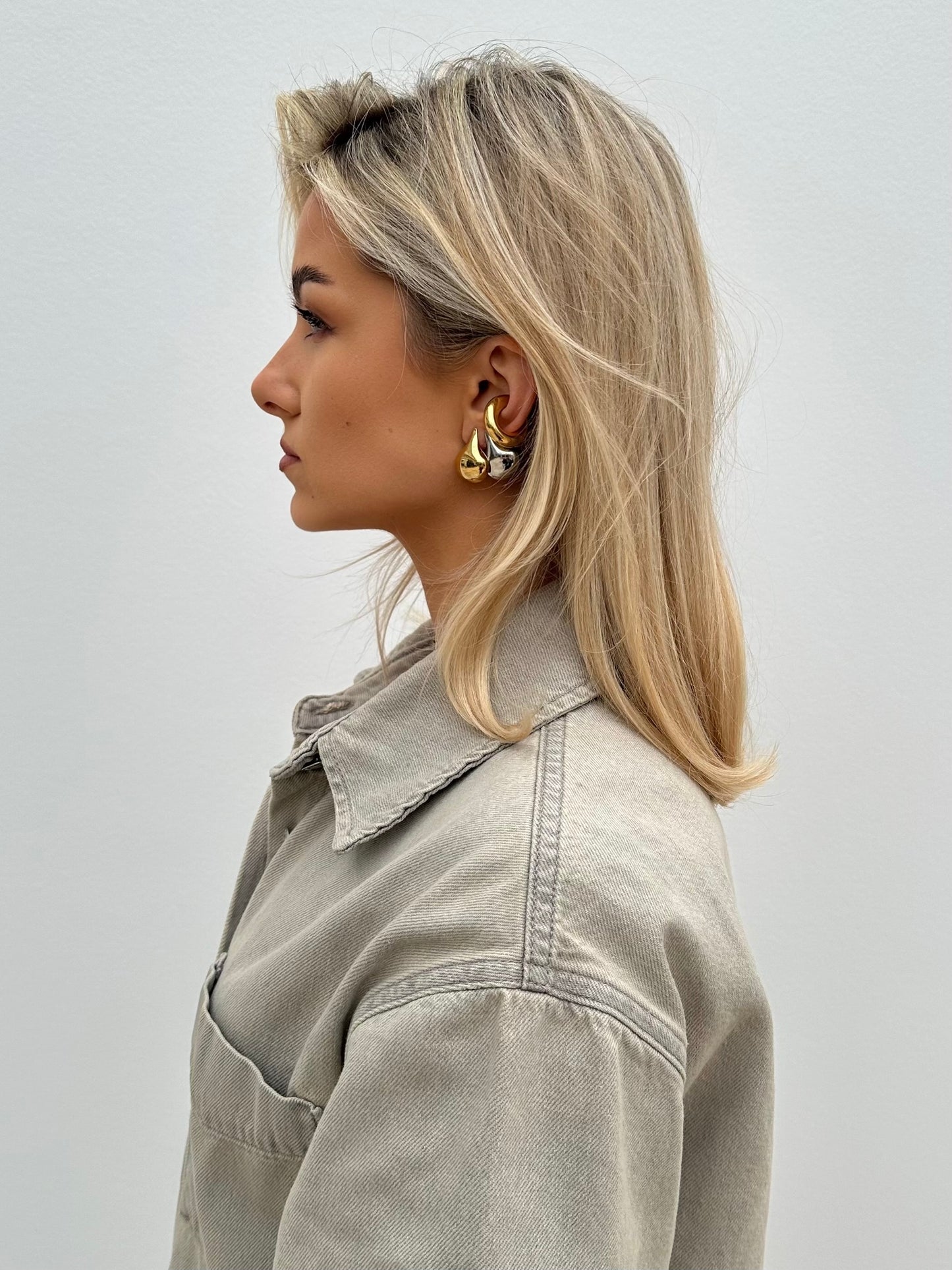 Bowie earring - silver
