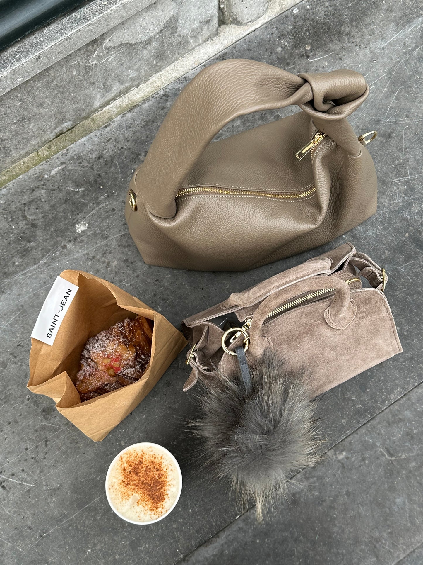 Fluffy bag charm