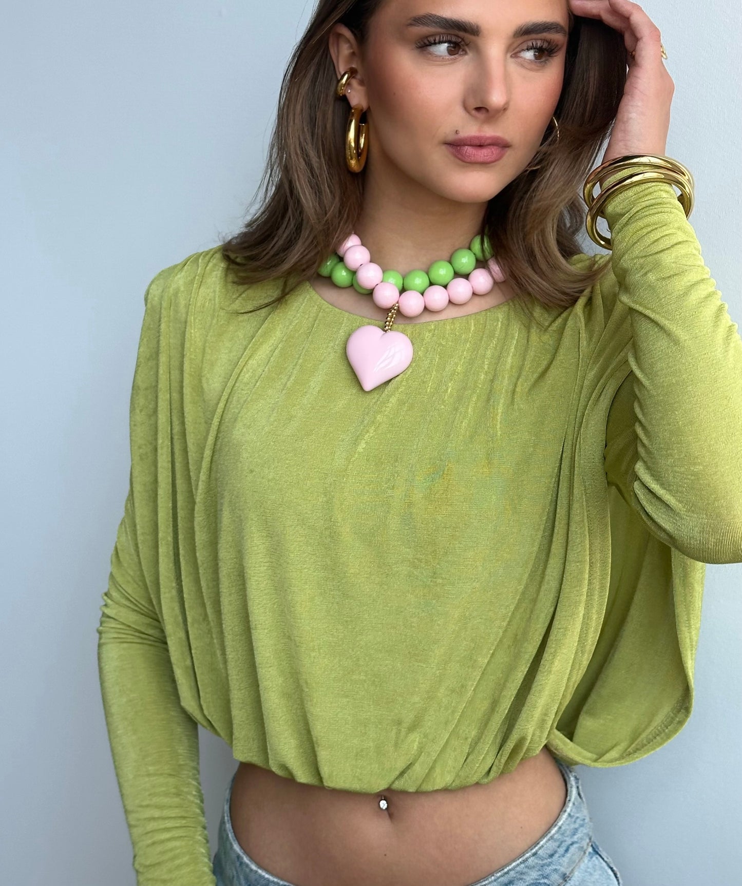 Alexia ketting - roze / hart