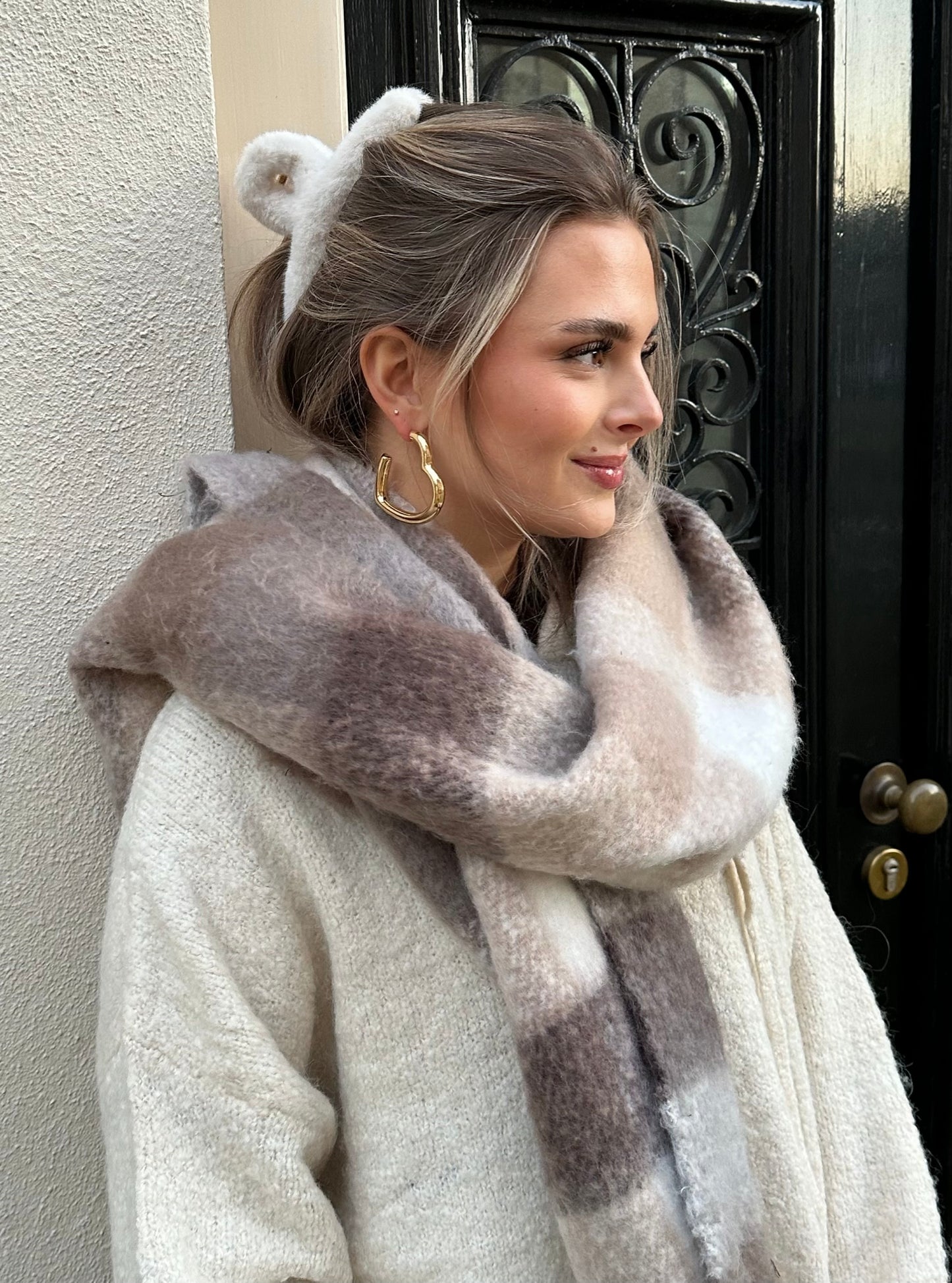 Faux fur haarclips