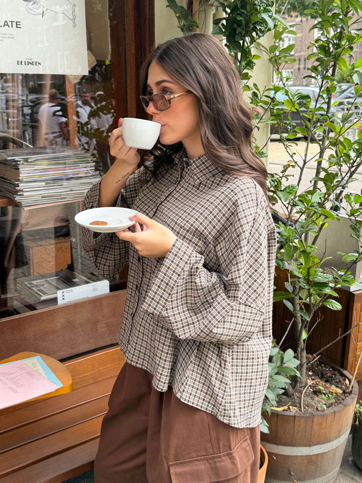 Algo blouse - bruin