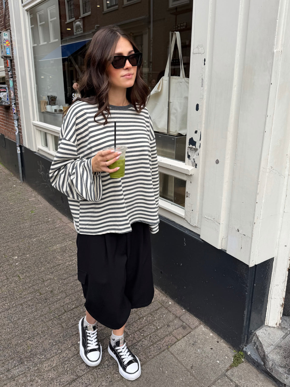 Cici longsleeve - grijs