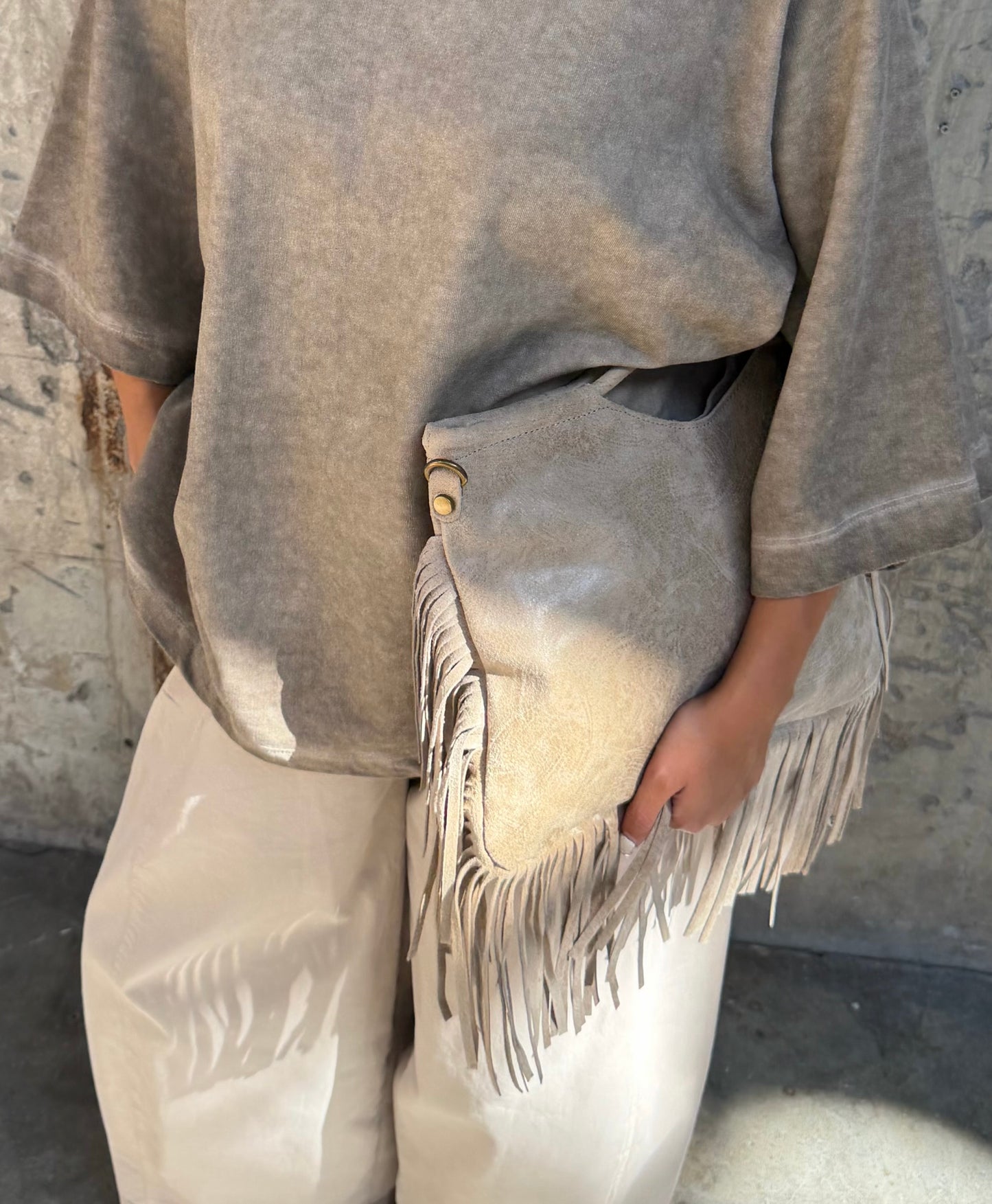 Eliso tas - taupe