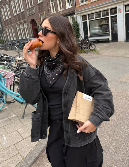 Bling sjaal - zwart