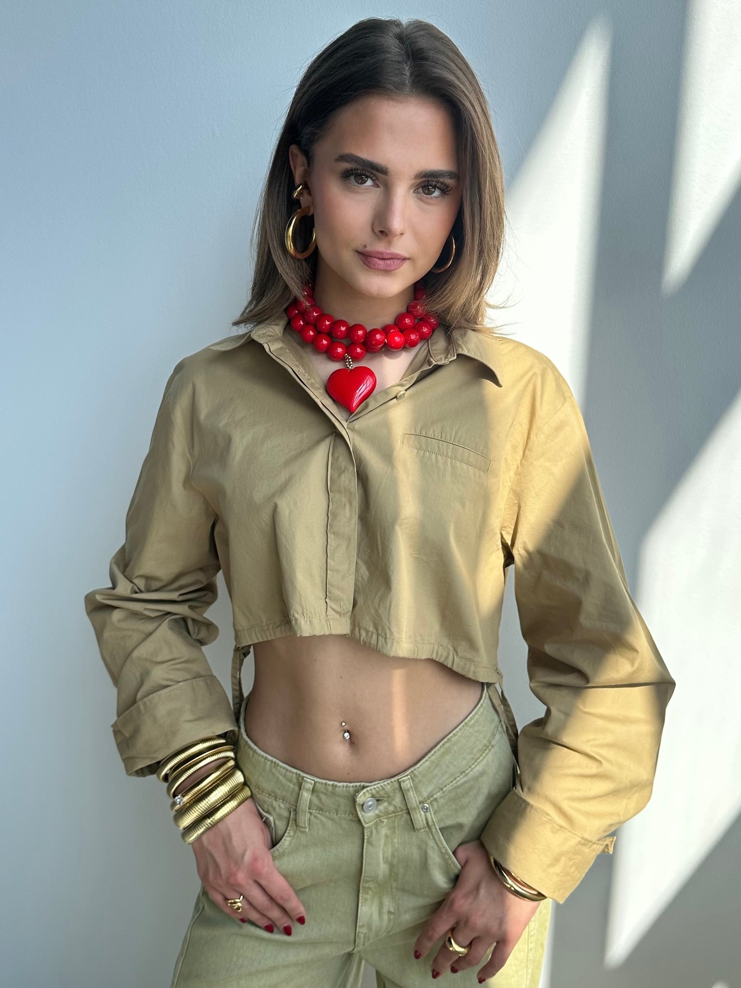 Alexia ketting - rood / hart