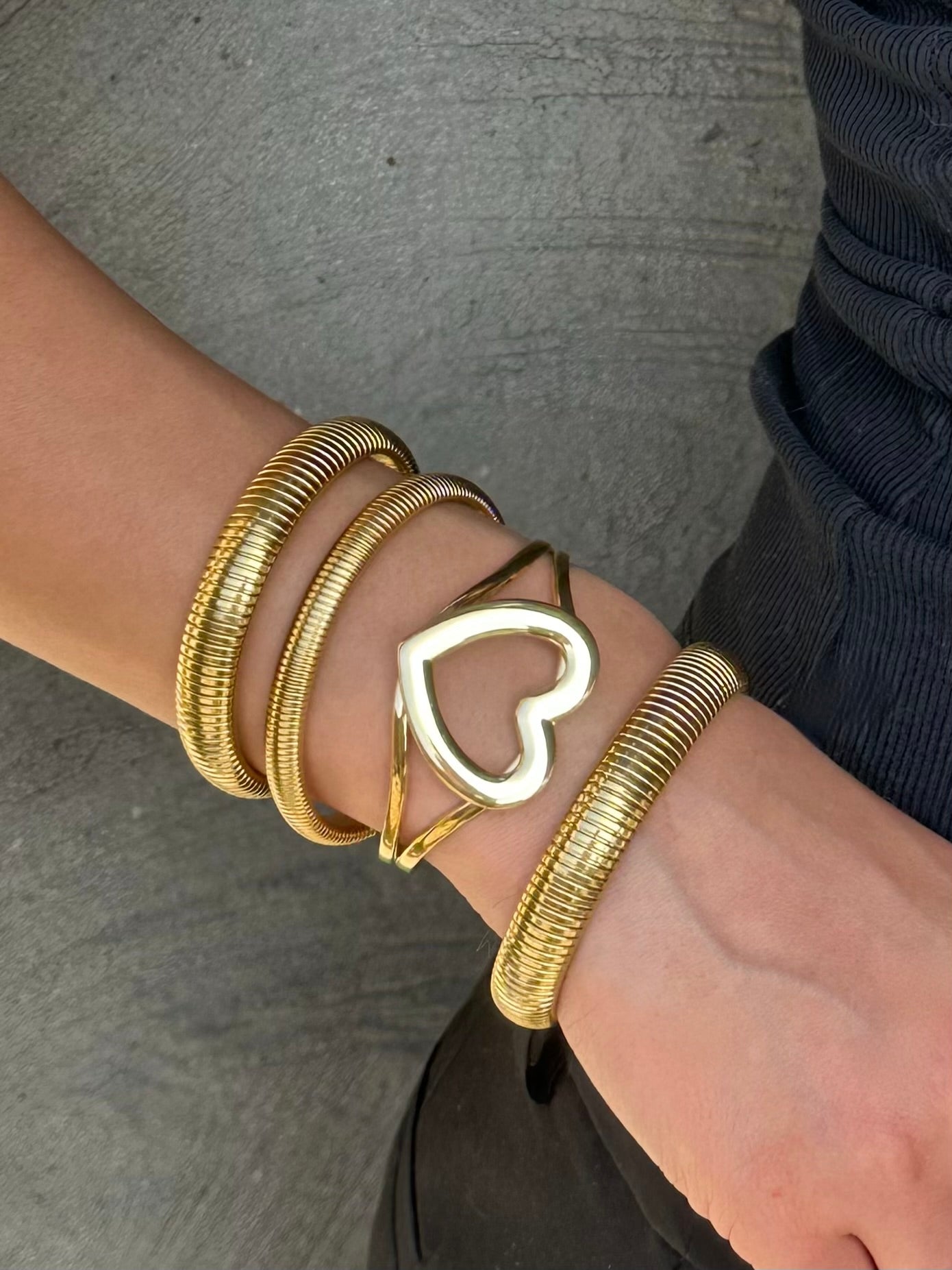 Heart bangle