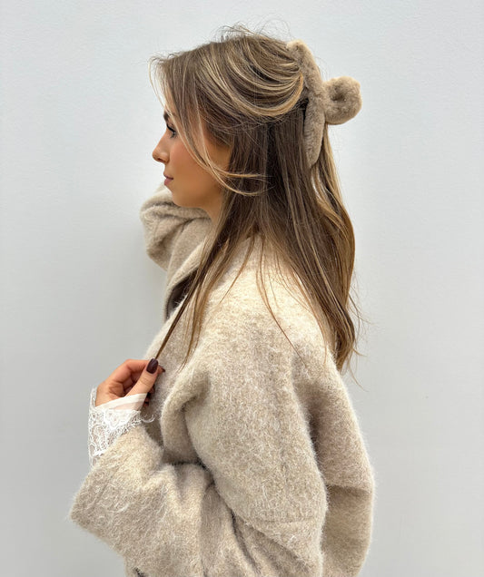 Faux fur haarclips