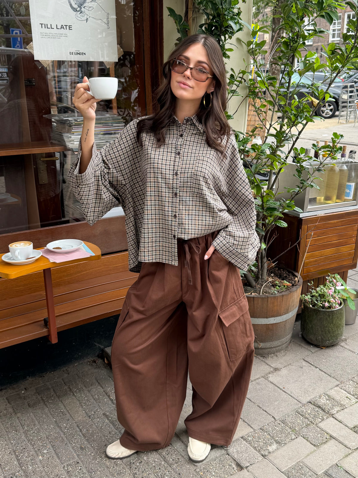 Algo blouse - bruin