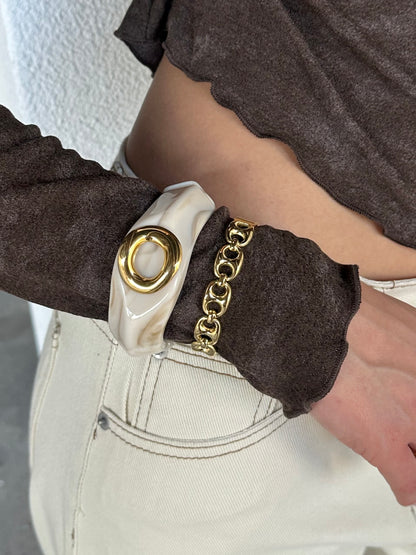 Lucky bangle - beige