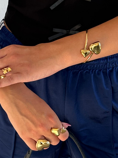 Heart by heart bracelet